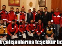 Kars’ta sınır ötesi operasyonlara katılan sağlık çalışanlarına teşekkür belgesi