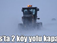 Kars’ta kar ve tipiden 2 köy yolu kapandı