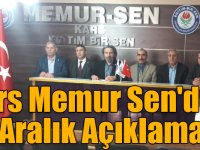 Kars Memur Sen'den 10 Aralık Açıklaması!