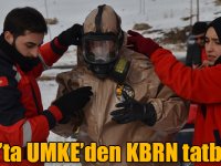 Kars'ta kimyasal ve radyoaktif olaylara hazırlık için tatbikat yapıldı