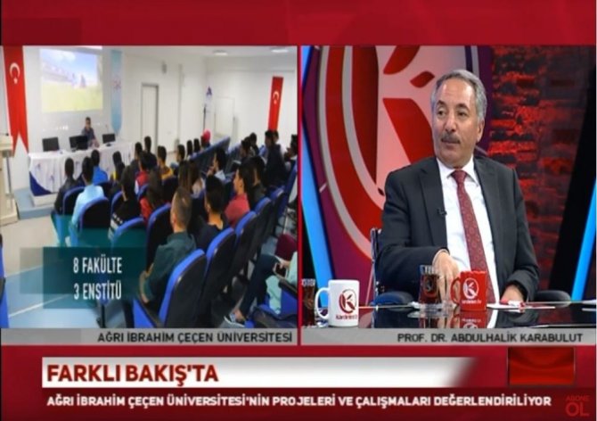 Ağrı İbrahim Çeçen Üniversitesi Rektörü Prof. Dr. Karabulut Kardelen TV’ye konuk oldu
