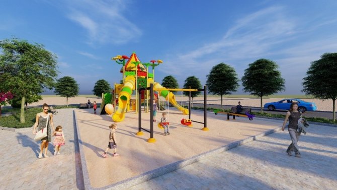 Nazilli Belediyesi Zafer Mahallesi’ne yeni park yapılıyor