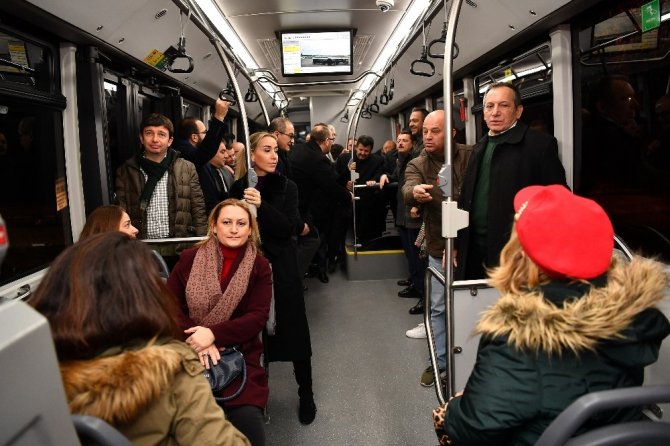 76 SM Sahil, Kavaklı, Güzelyurt metrobüs hattı hizmete açıldı
