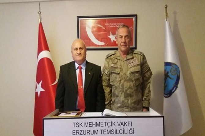 Jandarma Bölge Komutanı Tuğgeneral Semih Okyar, TSK Mehmetçik Vakfı’nı ziyaret etti