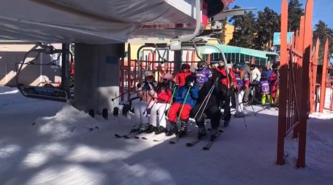 Sarıkamış Kayak Merkezi hafta sonu doldu taştı