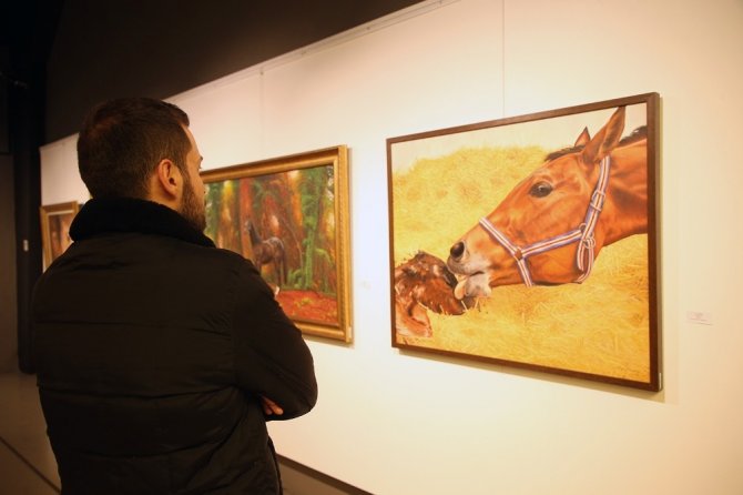 ‘Atların Rüyası’ adlı resim sergisi OSM’de açıldı