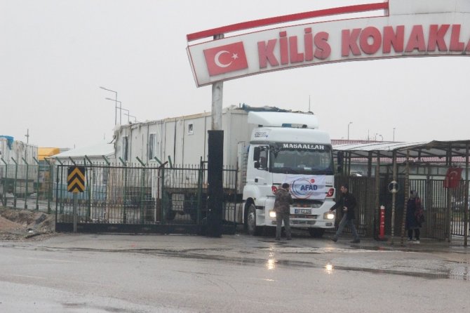 Elazığ’daki depremzedeler için Kilis’ten konteynerler gönderiliyor