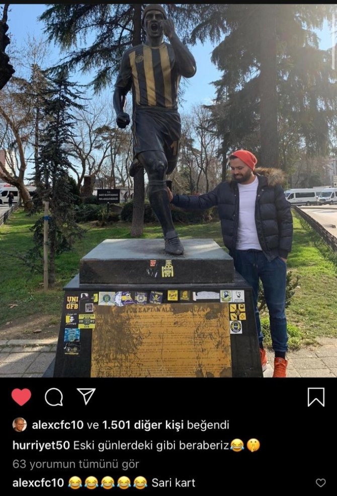 Alex de Souza’dan Hürriyet Gücer’e ‘sarı kart’