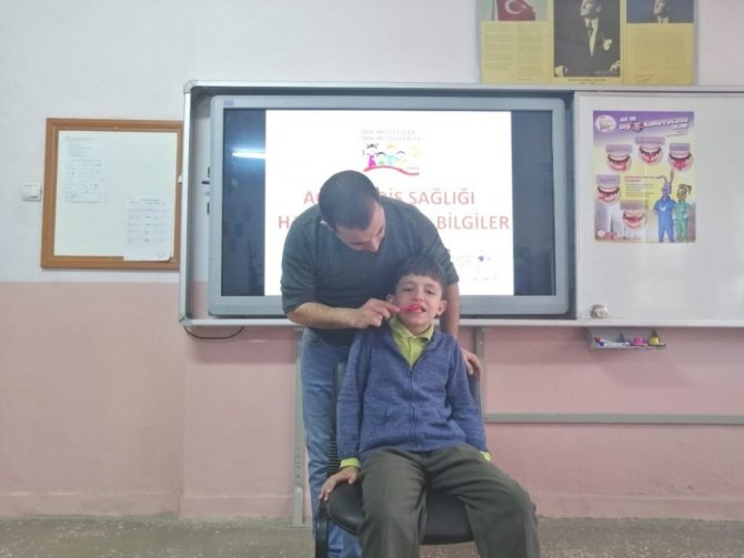 Hisarcik Ta Ogrencilere Agiz Ve Dis Sagligi Egitimi