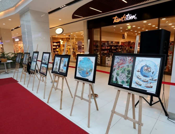 Lise öğrencileri ’Cemre zamanı’ adlı resim sergisi açtı