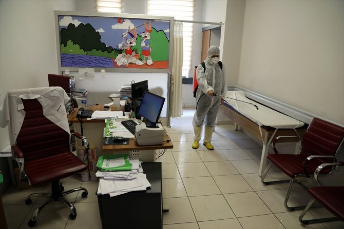 Van Bölge Eğitim ve Araştırma Hastanesi dezenfekte edildi