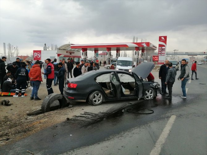 Ağrı'da trafik kazasında bir kişi yaralandı