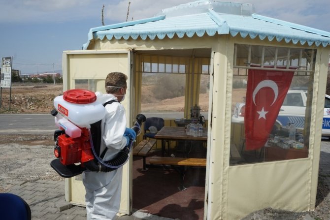 Nevşehir’de dezenfekte çalışmaları sürüyor