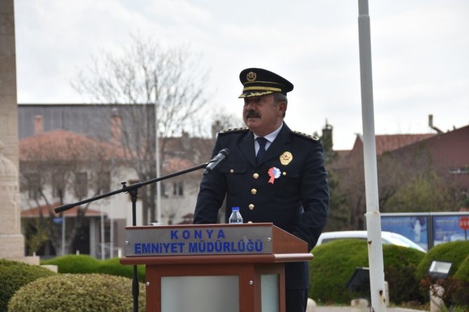 Konya’da Polis Teşkilatının Kuruluş Yıldönümü kutlandı
