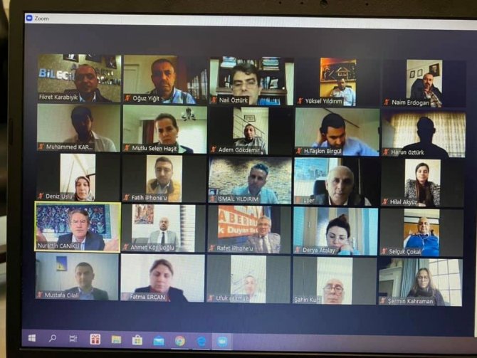 AK Parti Genel Başkan Yardımcı Nurettin Canikli ile telekonferans sistemiyle görüştüler