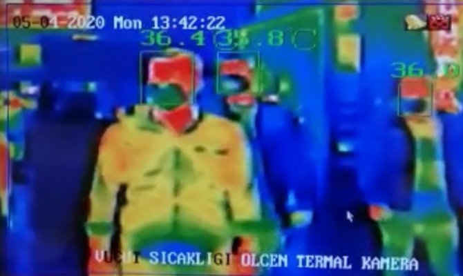 otellerde termal kamera hareketliligi