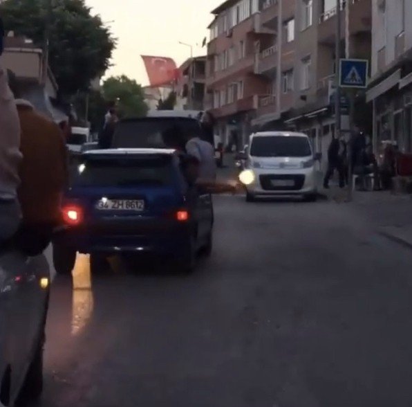 İstanbul’da asker uğurlama eğlencelerinde dehşete düşüren görüntüler kamerada