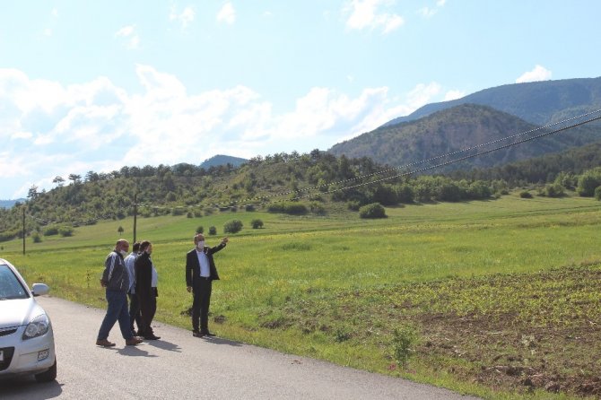 Ayvalık, Ovacık’taki tarlalarda incelemelerde bulundu