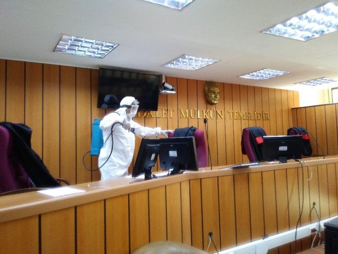 Bakırköy Adliyesi’nde ’Korona virüs’ önlemleri
