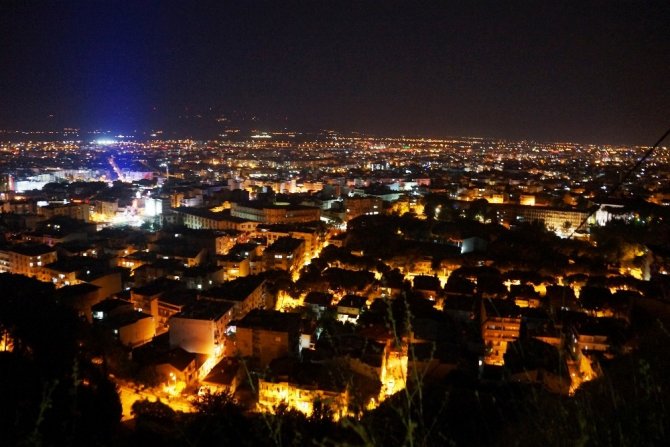 Aydın’ın gece manzarası keyif veriyor