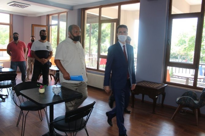 Cide Kaymakamı Açıkgöz, uygulama otelini inceledi