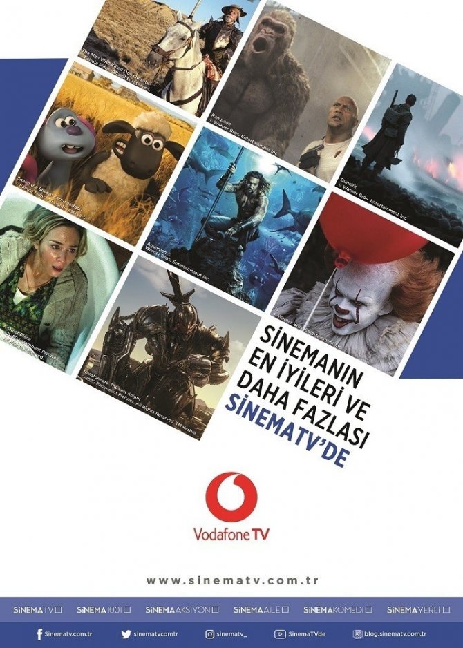 Vodafone TV kanal bünyesine SinemaTV’yi ekledi