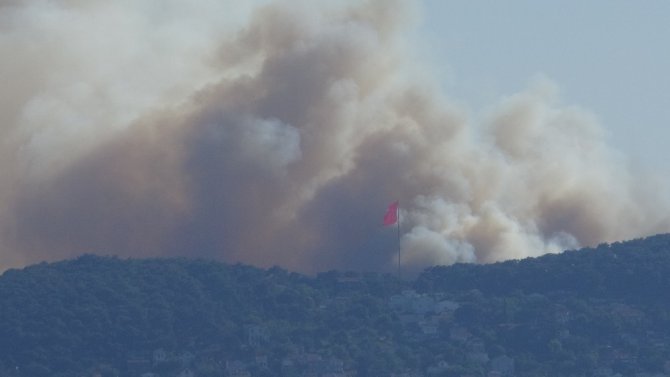 Heybeliada’da orman yangını