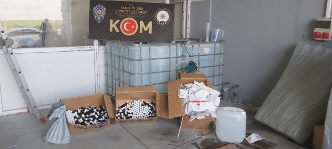Adana’da 920 bin liralık kaçak etil alkol ele geçirildi