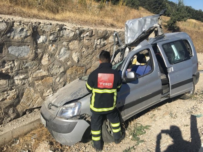 Amasya’da trafik kazası: 1 ölü, 1 yaralı