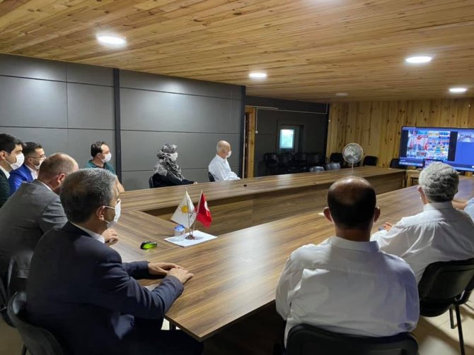 81 il başkanı video konferans sistemiyle bağlandı