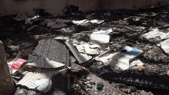 Tarihi yanan okul restore edilecek