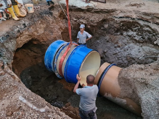 Döşemealtı’nda ana içme suyu hattının bakım ve onarımı tamamlandı