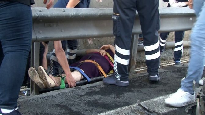 Basın Ekspres yolunda dehşete düşüren kaza