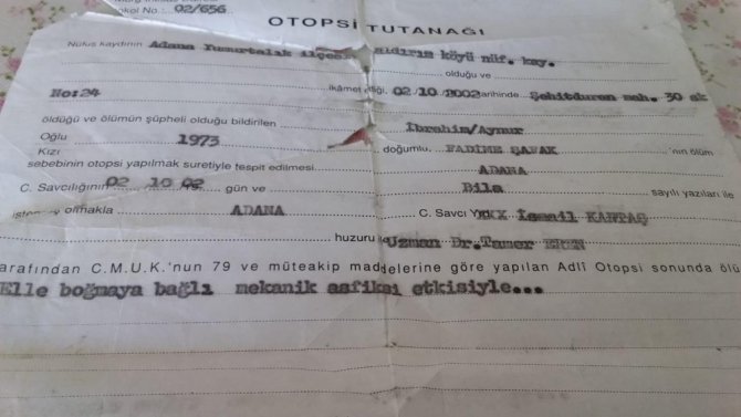 Vahşi katilin ifadesini ölüm raporu yalanladı