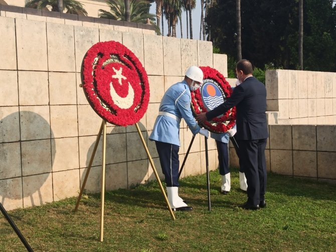 Mersin’de Gaziler Günü sade bir törenle kutlandı