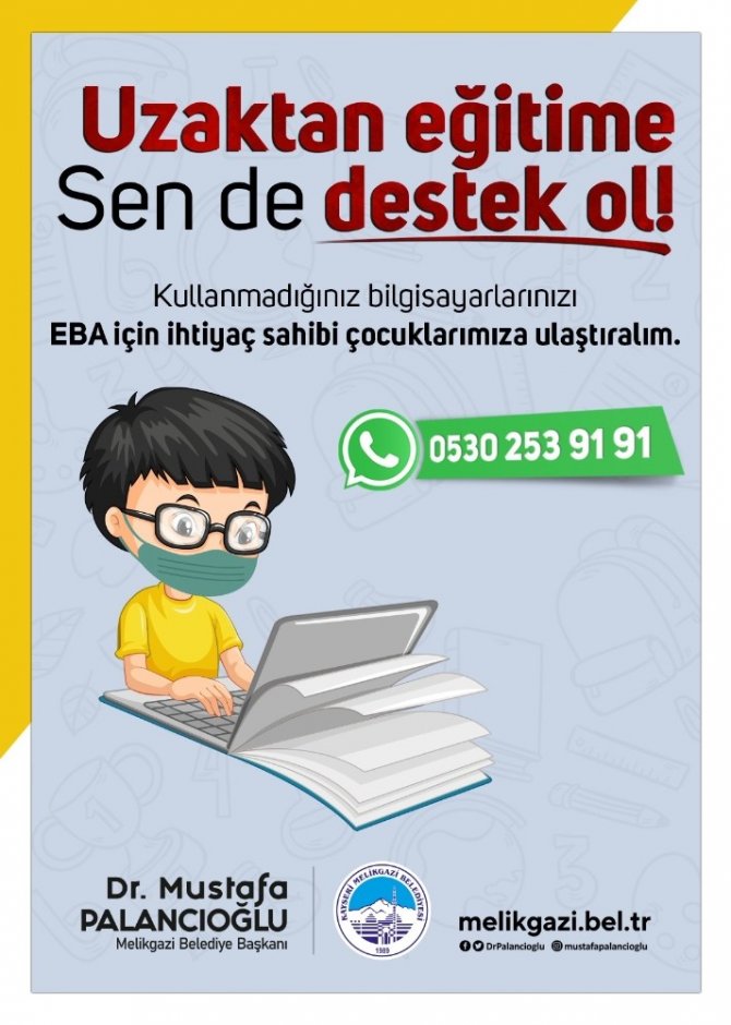 Başkan Palancıoğlu: "Kullanmadığınız bilgisayarlar Eğitime Katkı Sağlayacak”