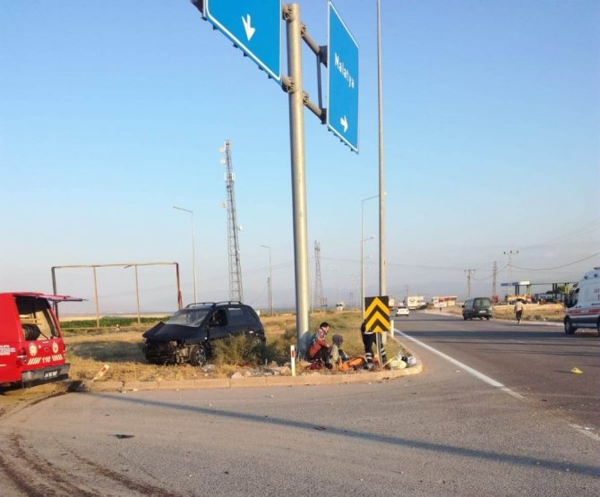 Malatya’da kamyon ile otomobil çarpıştı: 6 yaralı