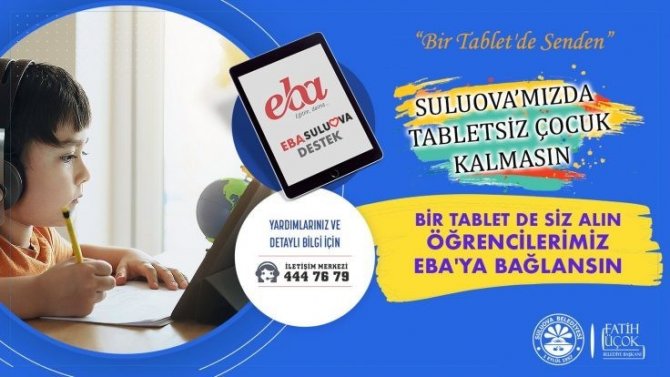 Suluova Belediyesinden ’tablet’ kampanyası