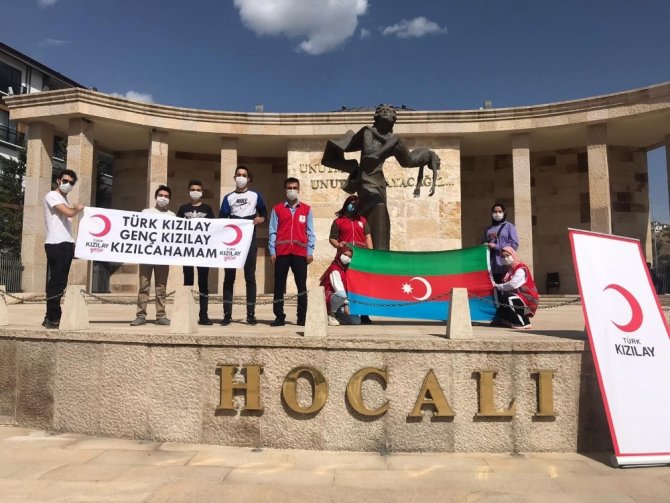 Genç Kızılay’dan Azerbaycan’a destek mesajı