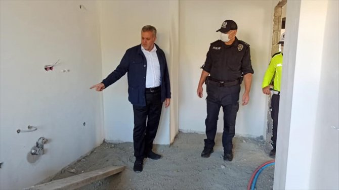 Baskil Belediye Başkanı Akmurat'tan, İlçe Emniyet Müdürlüğü binasının inşaatında inceleme