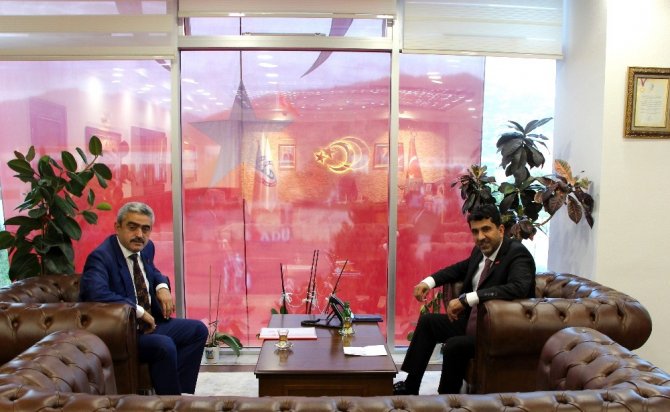 MHP İl Başkanı Alıcık, ADÜ Rektörü Aldemir’i ziyaret etti