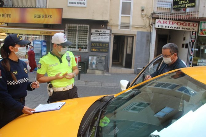 Aydın’da taksi ve toplu taşıma araçlarında hijyen denetimi