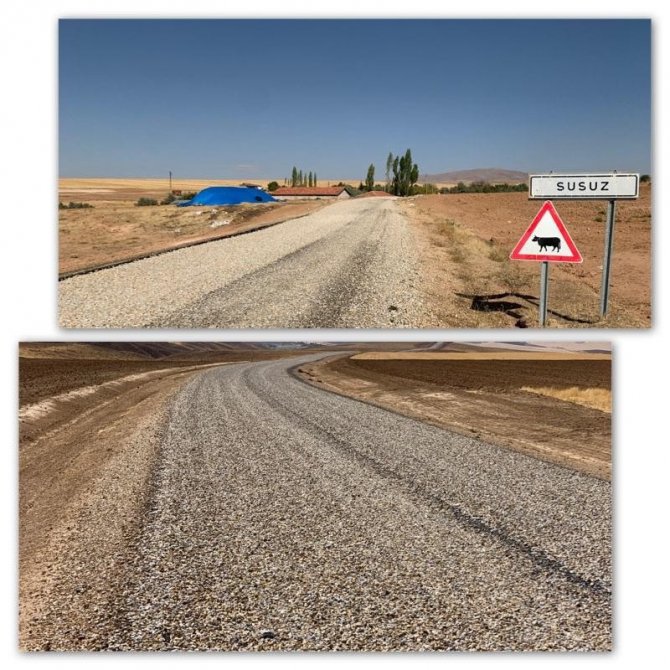 İl Özel İdaresi, Mucur ilçesinin 6 köyünde 13 kilometrelik yol yapımı işini tamamladı