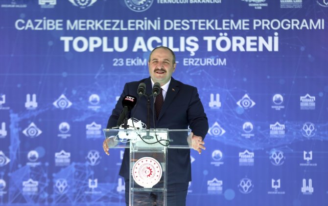Bakan Varank, Erzurum’da Cazibe Merkezlerini Destekleme Programı Toplu Açılış Töreni'nde konuştu: