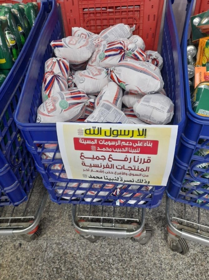 Kuveyt ve Katar’da Fransız ürünlerine boykot