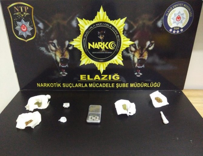 Elazığ’da uyuşturucu ile mücadele:4 tutuklama