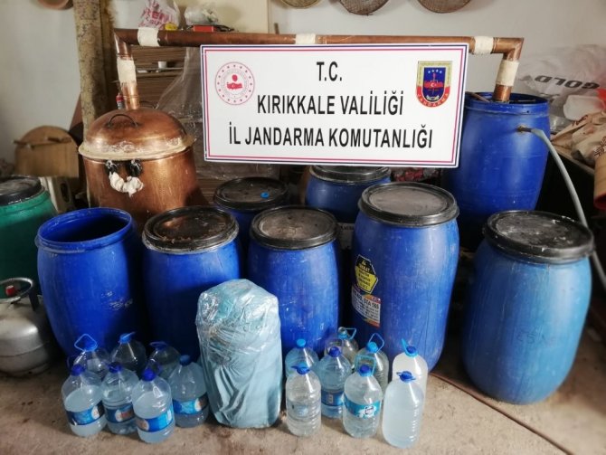 Kırıkkale’de "sahte içki" operasyonu: Bin 150 litre ele geçirildi