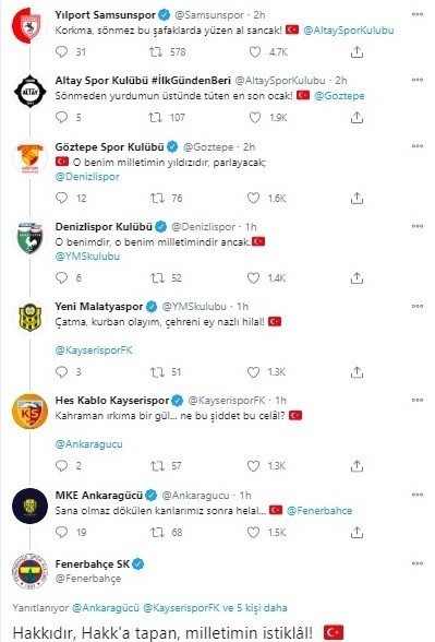 Samsunspor başlattı, tüm kulüpler devam ettirdi