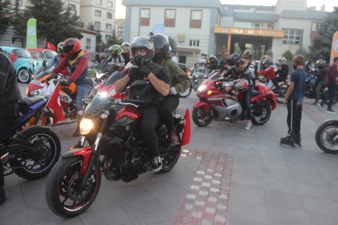 Kayseri’de motosiklet ve vosvoslu 29 Ekim coşkusu