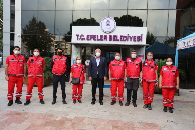 Efeler Belediyesi Arama Kurtarma Ekibi İzmir’e sevk edildi